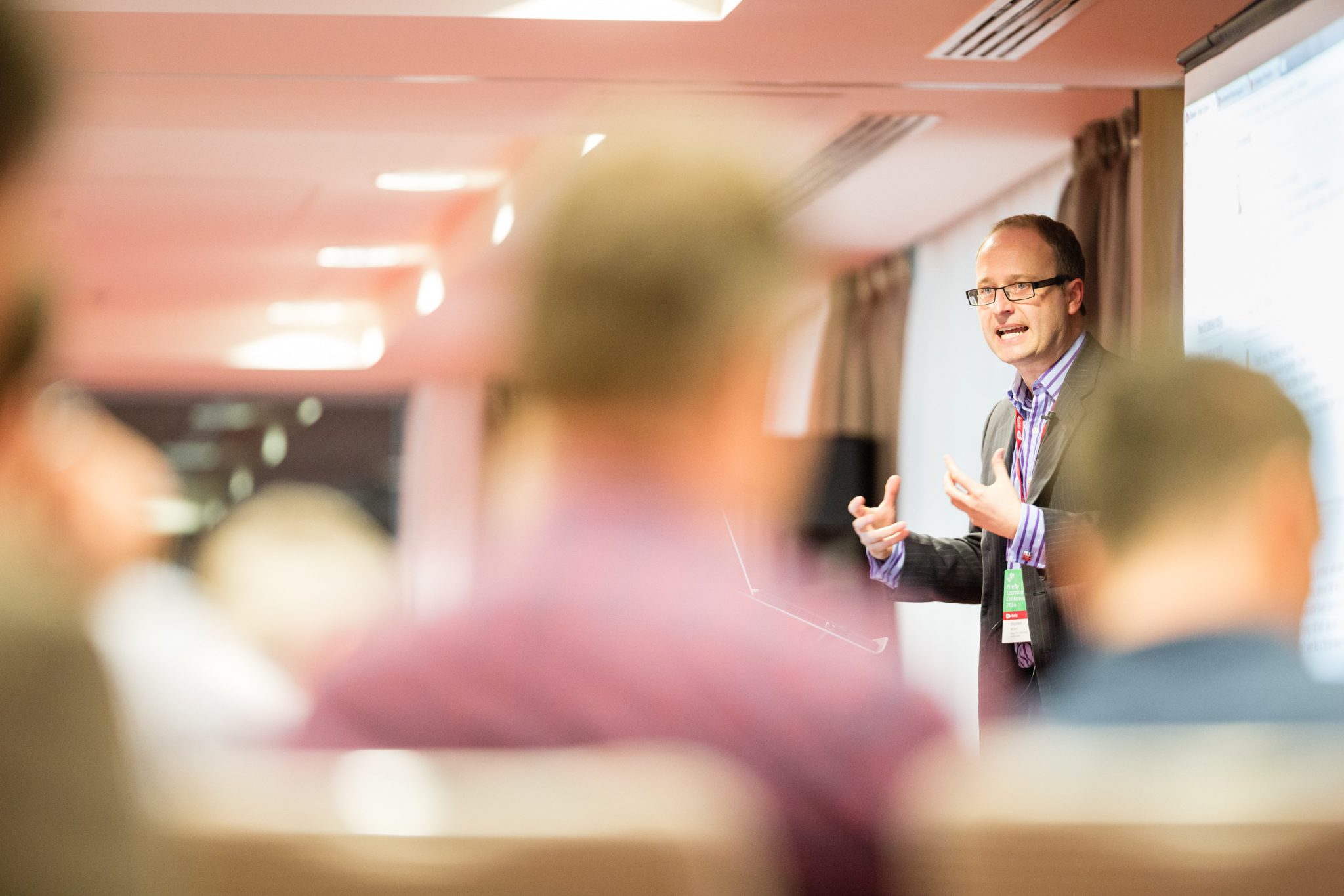 Stephen speaking at a Conference in Birmingham